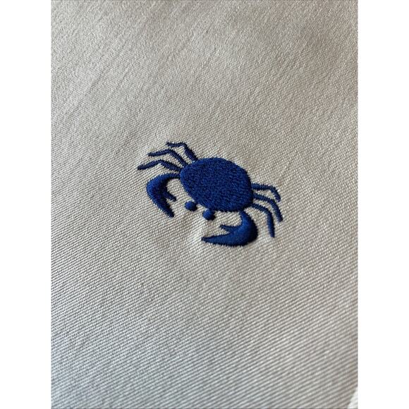 Lilly Pulitzer 12 Embroidered Crab Khaki Chino Pants Preppy Coastal Classic Crop - Picture 6 of 15